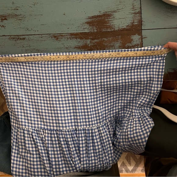 SO Brand Baby Blue Checkered Midi Skirt - Size Large - Picture 3 of 3